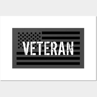 American Flag Veteran Posters and Art